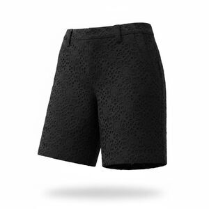 SEE BY CHLOE Black Lace Embroidered Shorts - Women's Size 4 (40)